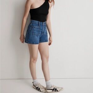 Madewell Emmett 99% Cotton Denim Shorts 23” XS 00 New with tags